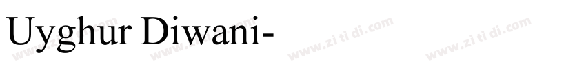 Uyghur Diwani字体转换